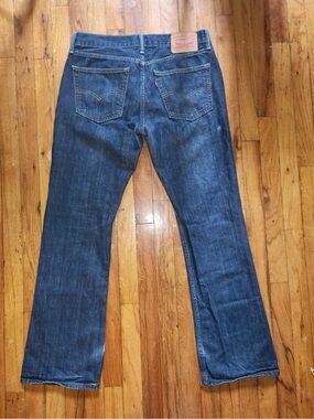 Levi's Men's Blue Straight-Leg Denim Jeans - 527